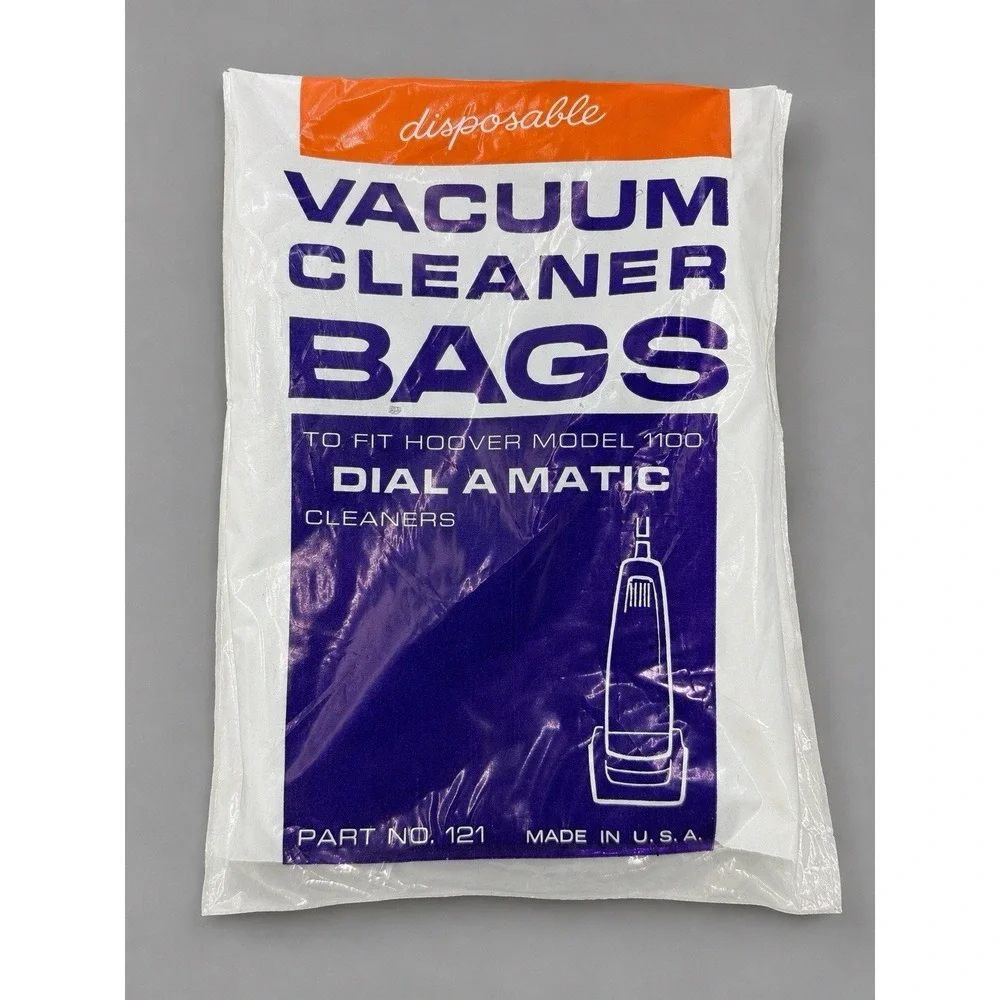 Vintage Hoover Dial-A-Matic Model 1100 Vacuum Cleaner Bags 3 Pack NOS USA #121